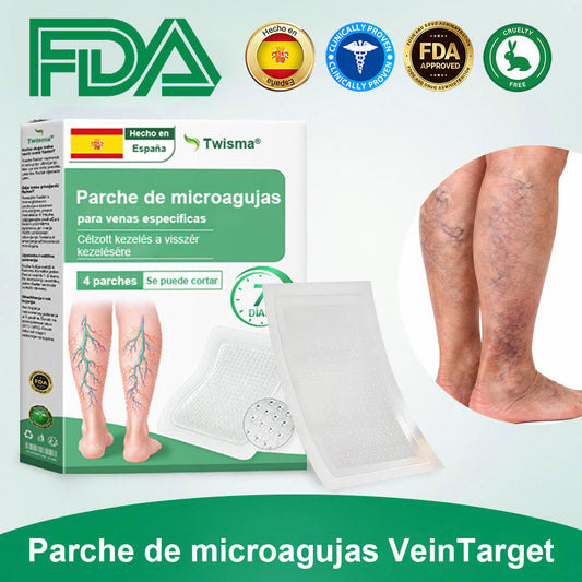 Twisma® VeinTarget – parche avanzado con microtecnología para varices 🦵🔥 Resultados visibles en solo 7–14 días  ⚡ 96 % de eficacia clínicamente comprobada 🌿 Efecto de apoyo suave para piernas más ligeras y relajadas 💪